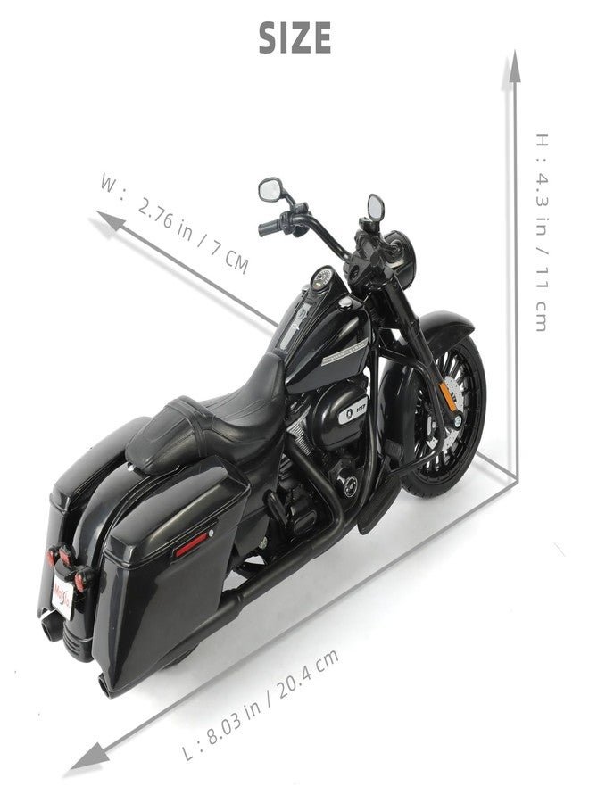 Risopen 2017 Road King Special Motorcycle Toy Compatible for Harley Davidson 1:12 Mini 2017 Road King Special Motorcycle Model diecast Moto for 5-7 inch Doll seat Decoration Moto Toy Gift - Image 2